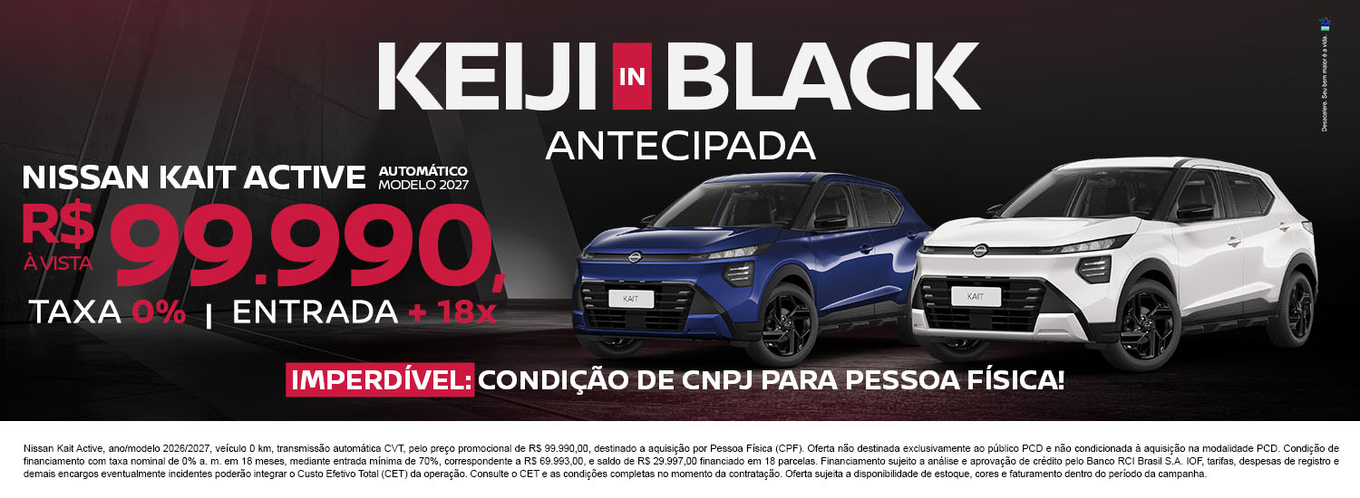 KEIJI IN BLACK Kait - CPF condição de CNPJ