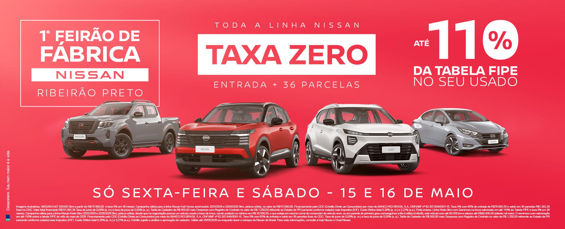 1º FEIRÃO DE FÁBRICA NISSAN 