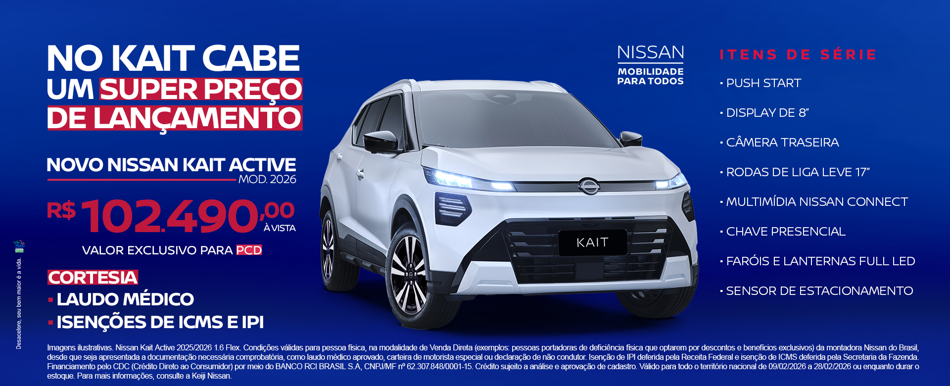 NOVO NISSAN KAIT | PCD